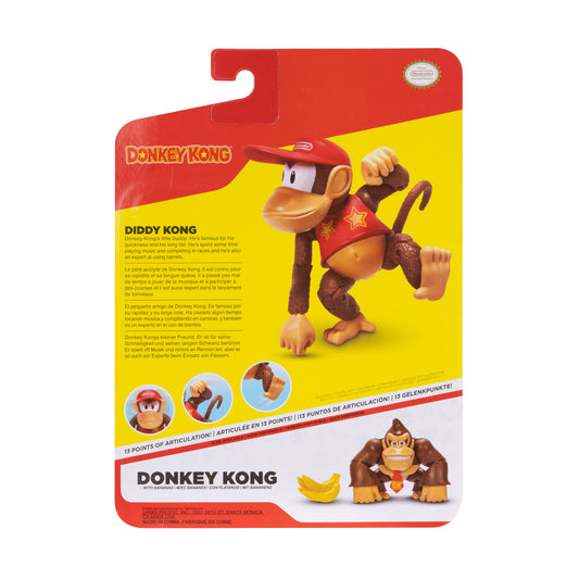 Super Mario 4" Diddy Kong Figure
