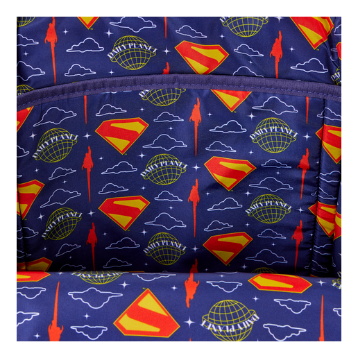 Loungefly - DC Superman Full Sized Backpack, close-up detail