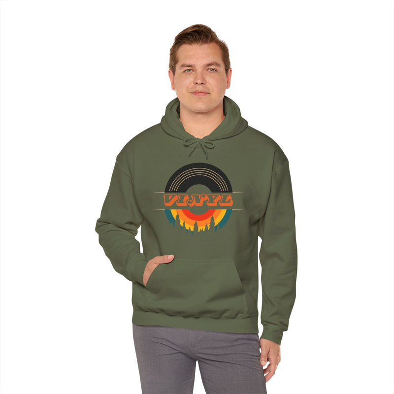 Vinyl Record Logo Men's Hoodie, product detail