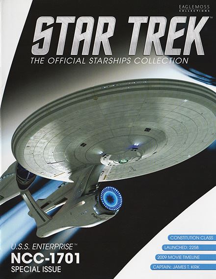 Star Trek Eaglemoss U.S.S. Enterprise NCC 1701 (2009 Movie) Special Issue 8.5" Scale Model Die-cast Ship