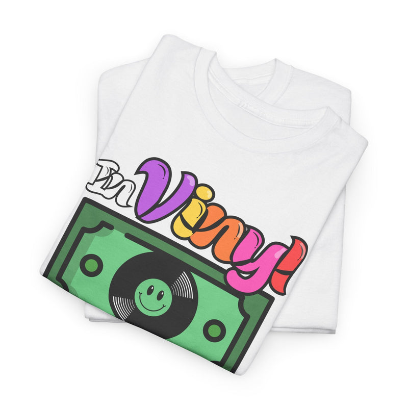 'In Vinyl We Trust' Men's T-Shirt, alternate view