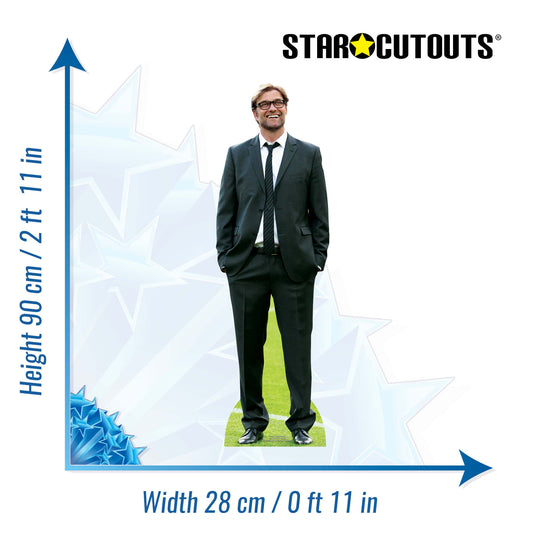 Jurgen Klopp (Star Mini) Height 90cm Small Cardboard Cut Out, alternate view