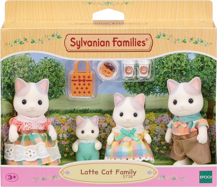 Sylvanian Families Latte Cat Family