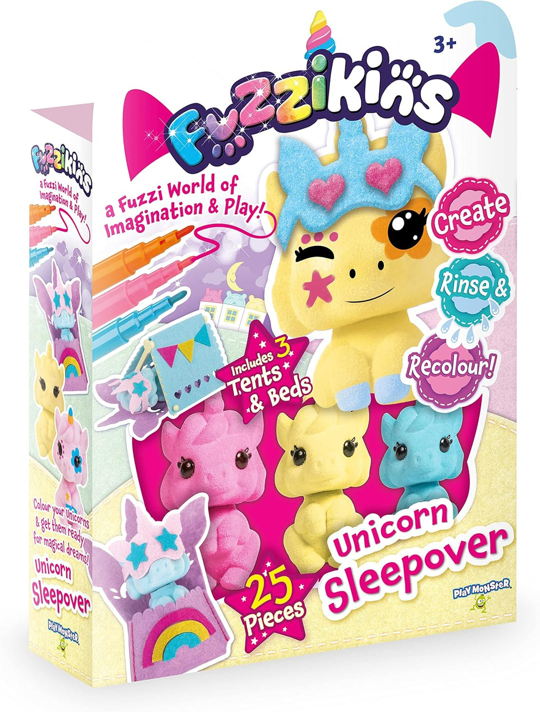 Fuzzikins Colour and Wash Unicorn Sleepover Art Kit