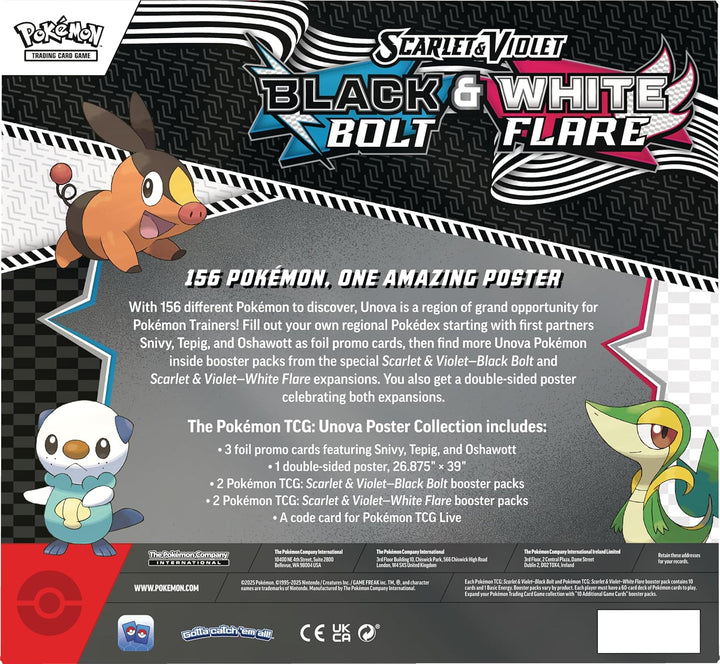 Pokémon Black Bolt & White Flare Unova Poster Collection