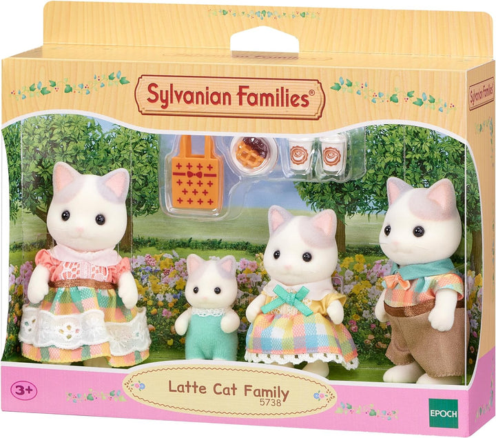 Sylvanian Families Latte Cat Family