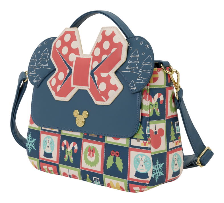 Loungefly Mickey & Minnie Holiday Crossbody Bag