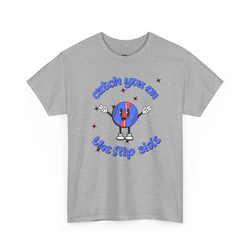 'Catch You On The Flip Side' Men's Vinyl T-Shirt collectible from Coda Records