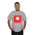 'In Case of Fire, Save My Vinyl' T-Shirt, close-up detail