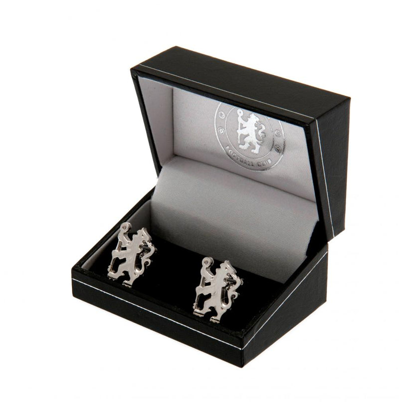 Chelsea FC Sterling Silver Lion Cufflinks, alternate view