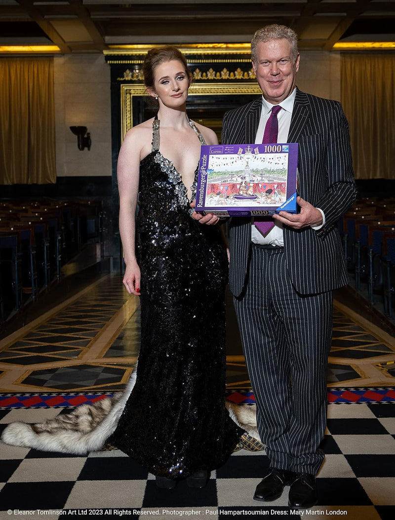 Coronation Capers by Eleanor Tomlinson Ravensburger 1000 Piece Jigsaw Puzzle alternate view 2