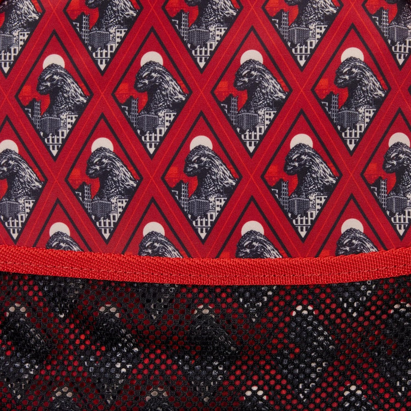 Loungefly - Godzilla Full Size Backpack close up detail