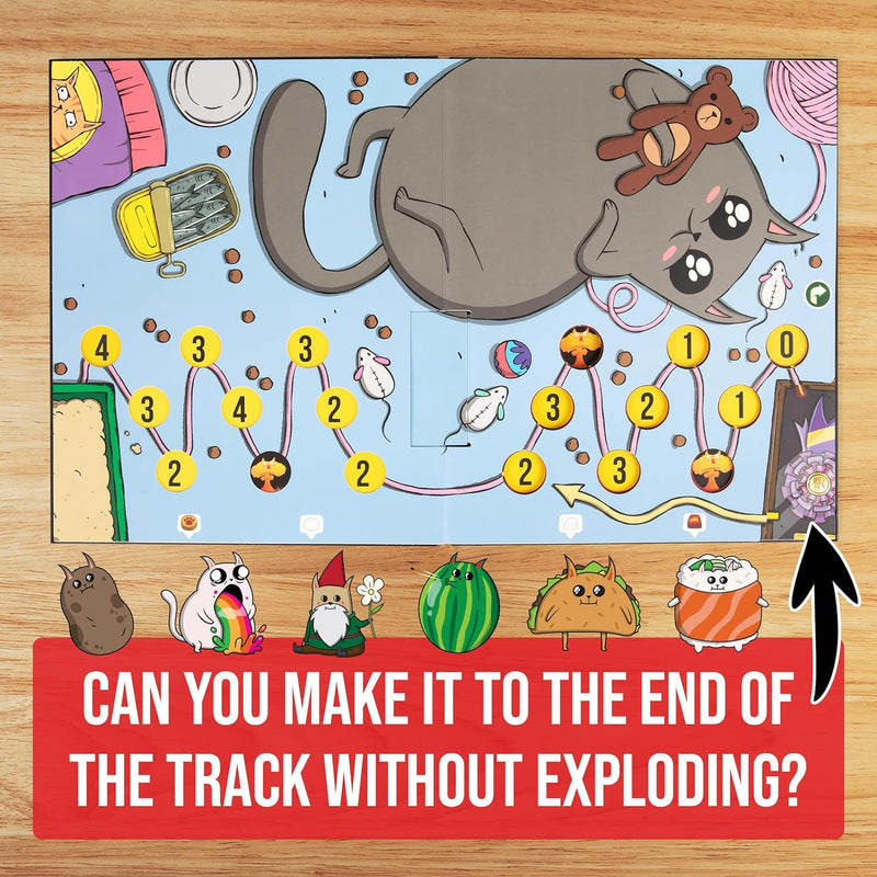 Exploding Kittens: The Board Game, showing reverse