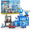 MAX City Police Headquarters 889 Piece Building Bricks Playset