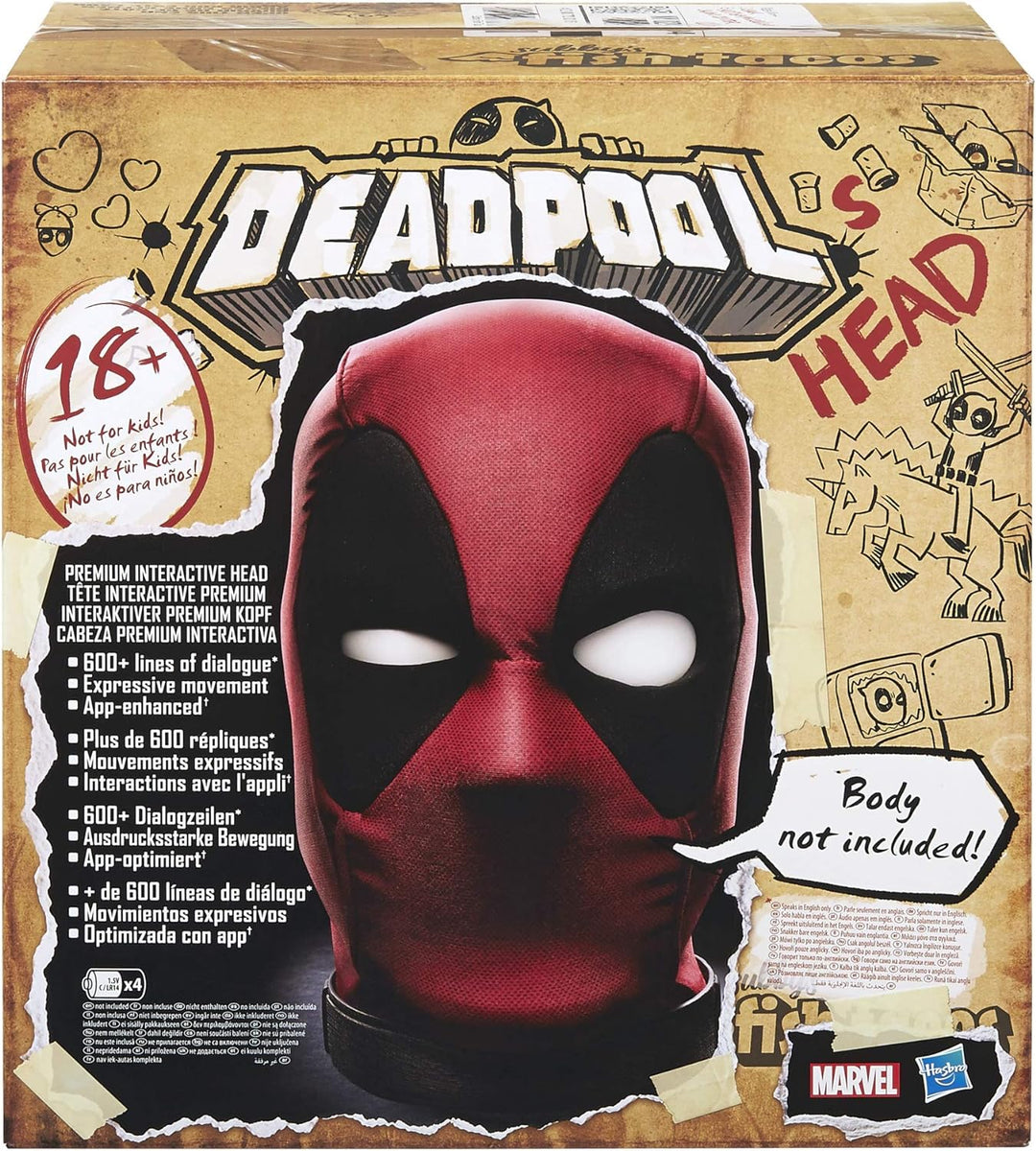 Marvel Legends Series Deadpool's Head Premium Interactive Head