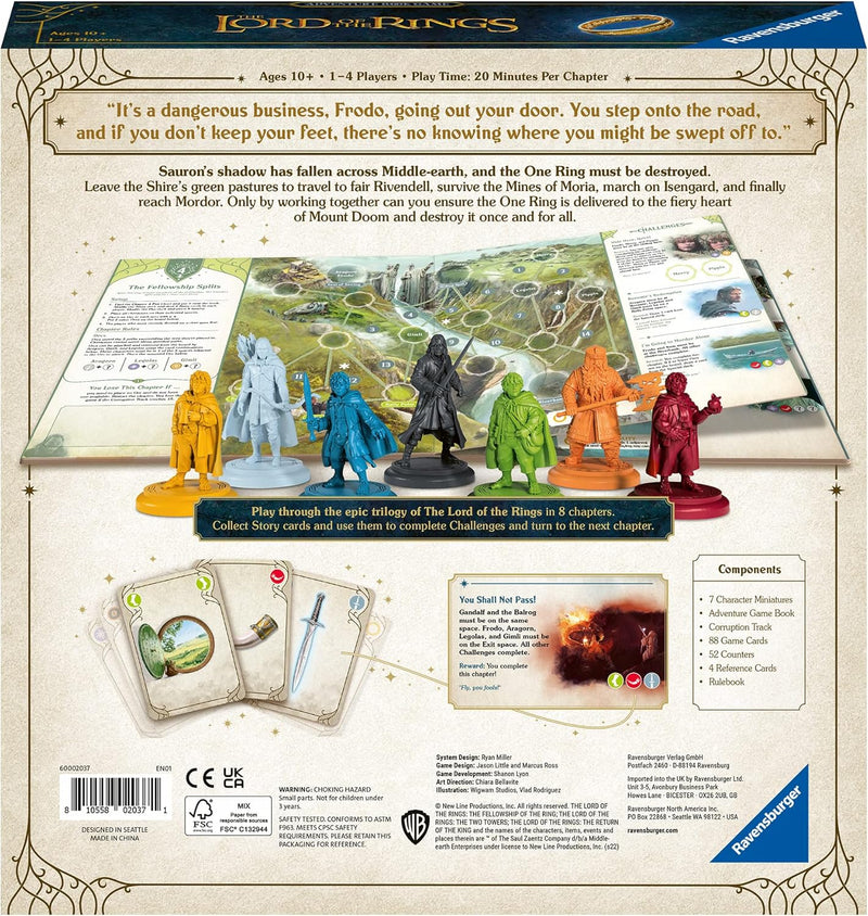 Ravensburger Lord of the Rings Adventure Book, side angle