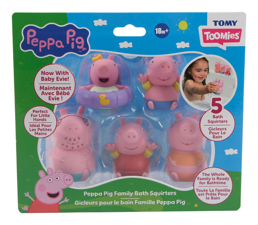 Toomies Peppa & Family 5 Bath Squirters
