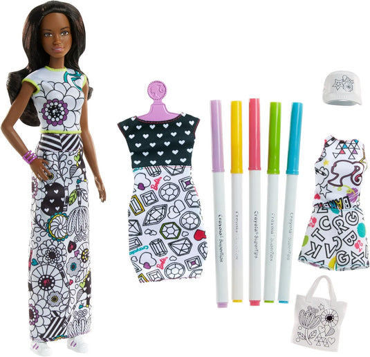 Barbie Crayola Colour-In Fashion Doll