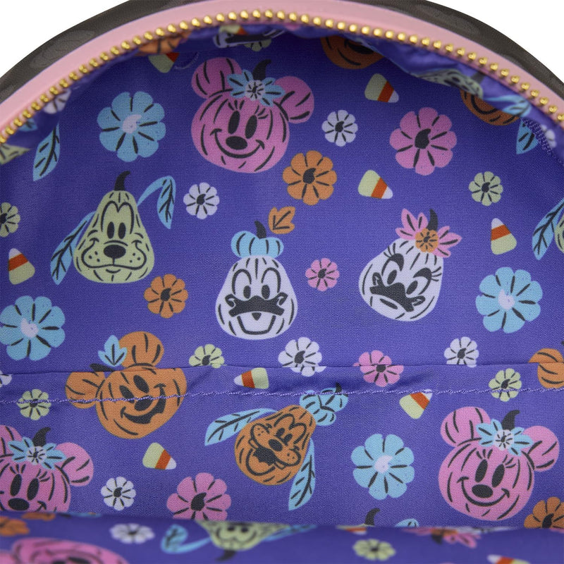 Loungefly - Disney Minnie Mouse Pumpkin Mini Backpack detail shot