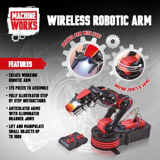 Machine Works Wireless Robotic Arm, close-up detail