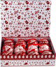 Scandinavian Nordic Christmas Baubles Set of 12 in Gift Box