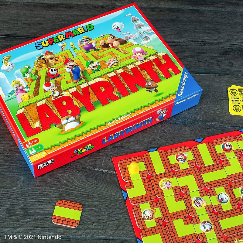 Ravensburger Labyrinth - Super Mario Brothers, rear view