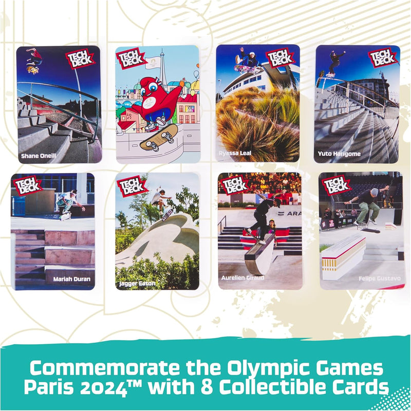 Tech Deck Fingerboards 8 Pack Olympic Games Paris 2024, packaging shot