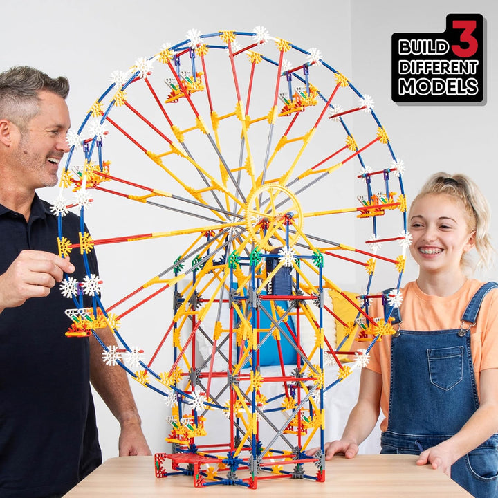 K'NEX Thrill Rides 3-in-1 Classic Amusement Park Building Set