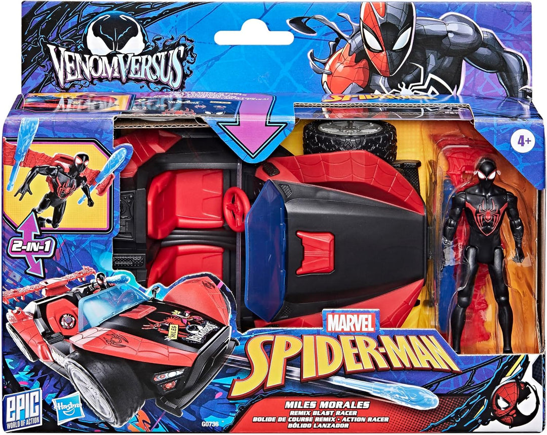 Marvel Spider-Man VenomVersus Epic World of Action Miles Morales Remix Blast Racer