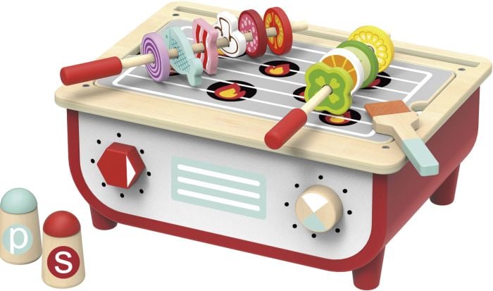 Wooden Kitchen & BBQ Playset