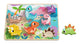 Wooden Dinosaur Chunky Puzzle Toy Set