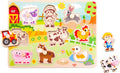 Farm Wooden Puzzle Toddler Educational Toy