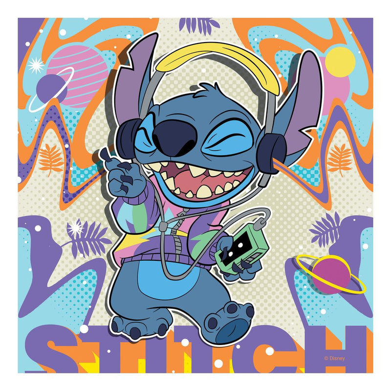Disney Stitch 49 Piece Jigsaw Puzzle 3 Pack - Image