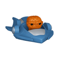 Avengers: Doomsday - The Thing with Fantastic Four Jump Jet Funko Bitty Pop! Ride display view