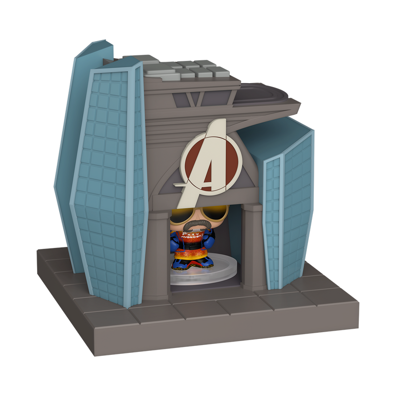 Avengers: Doomsday - Red Guardian with Avengers Tower Funko Bitty Pop! Town display view