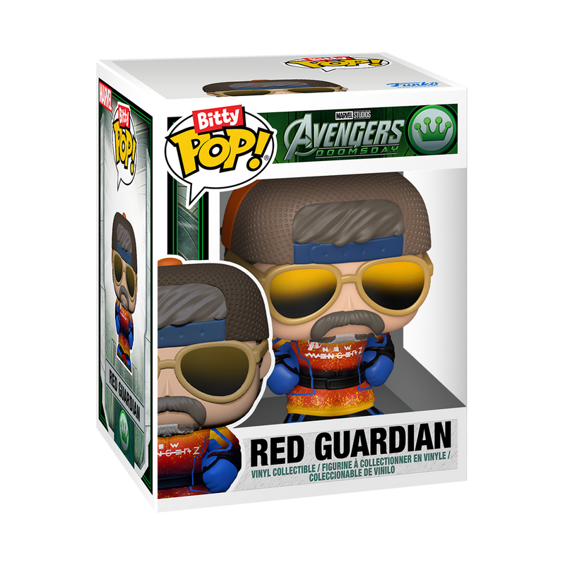 Avengers: Doomsday - Red Guardian with Avengers Tower Funko Bitty Pop! Town packaging view