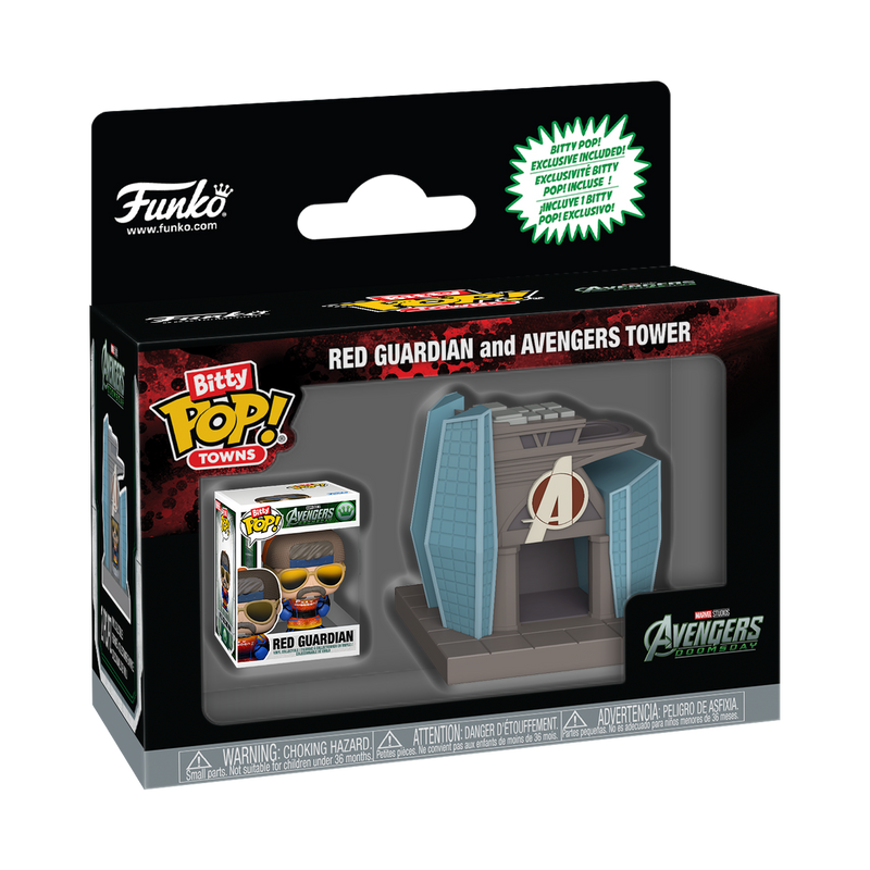 Avengers: Doomsday - Red Guardian with Avengers Tower Funko Bitty Pop! Town