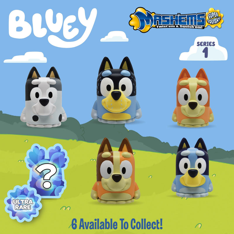 Mash'ems Bluey, side angle