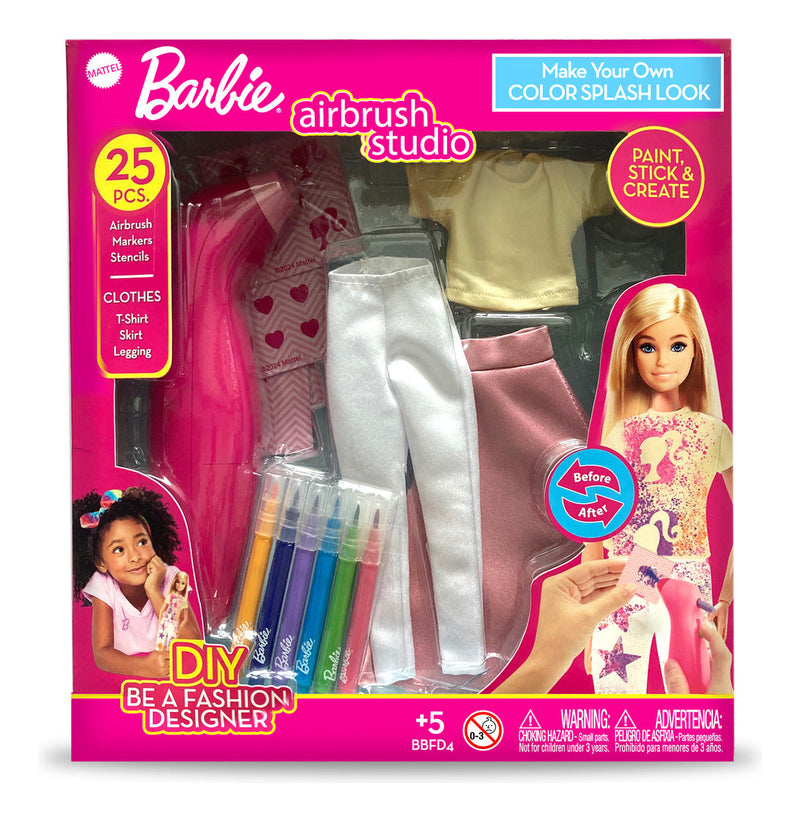 Barbie Make Your Own Outfit -Colourful Splash Look, showing reverse