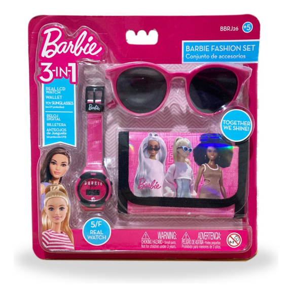 Barbie Watch, Wallet & Sunglasses Gift Set, in display