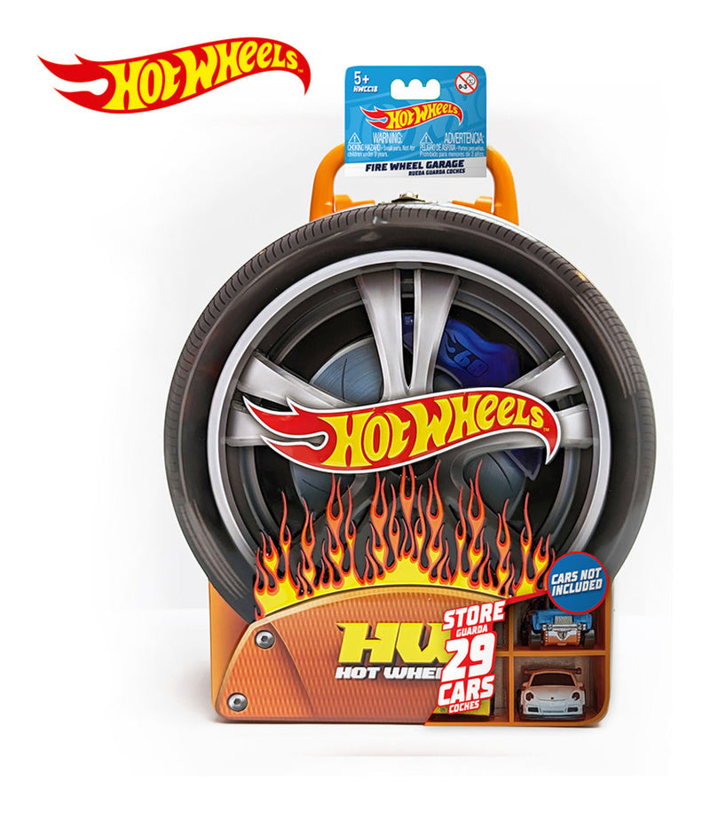 Hot Wheels Metallic Shaped Car Case With Handle, rear view