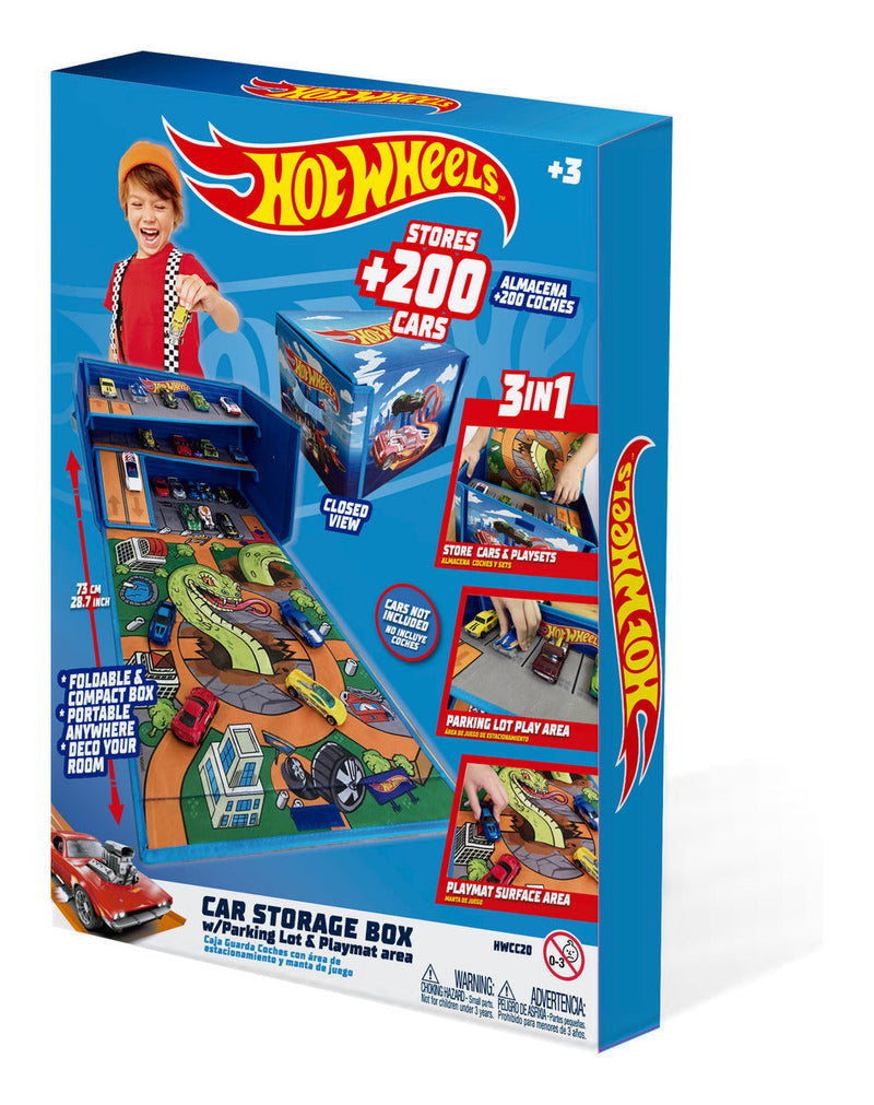 Hot Wheels Cars Case Garage Box, close-up detail