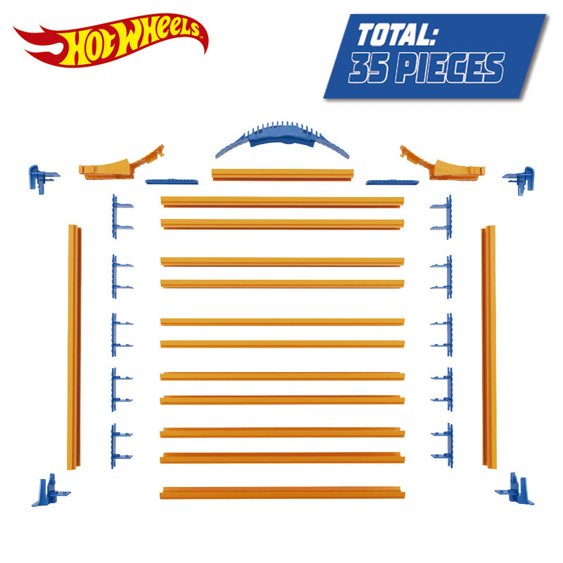 Hot Wheels Rack N Track Car Case, showing reverse