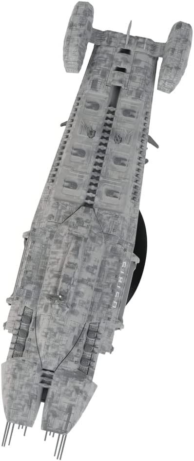 Osiris (Blood & Chrome) Diecast Model Ship (Battlestar Galactica: The Official Ships Collection Eaglemoss), side angle