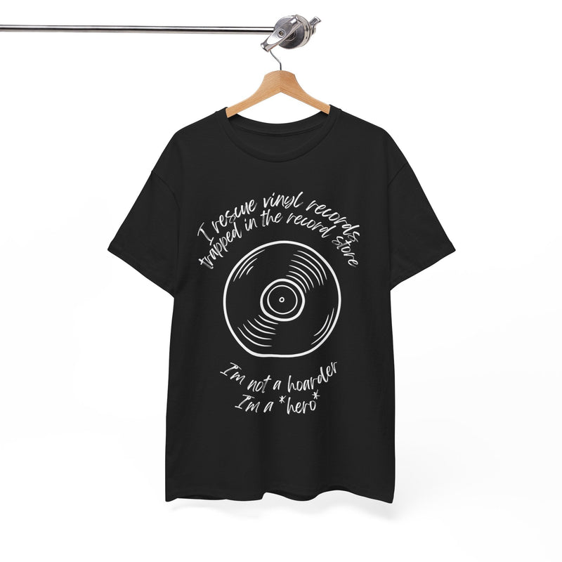 'I'm Not a Hoarder, I'm a Hero' Men's Vinyl T-Shirt, alternate view