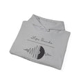 'Life Sounds Better on Vinyl' Men's Hoodie, close-up detail