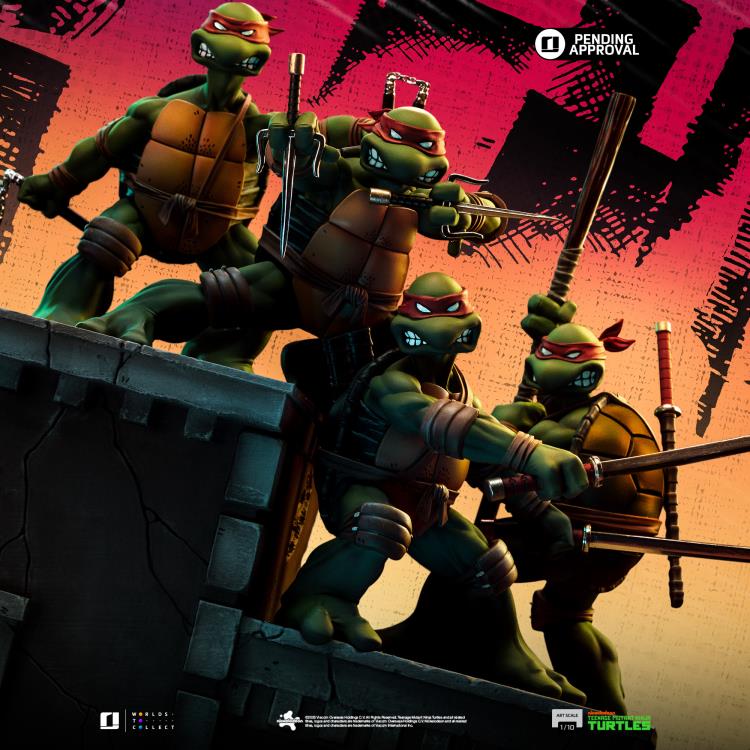 Iron Studios Teenage Mutant Ninja Turtles TMNT Set Deluxe 1/10 Art Scale Statue