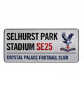 Crystal Palace FC White Street Sign