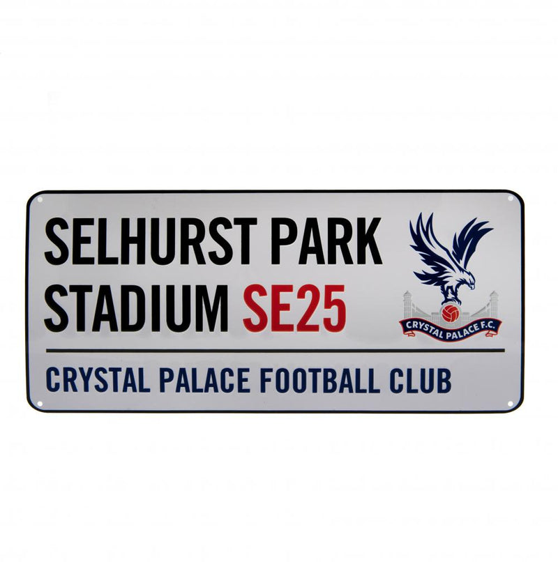 Crystal Palace FC White Street Sign