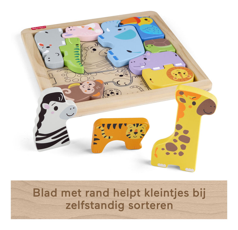 Fisher Price Wooden Animal Puzzle - Image